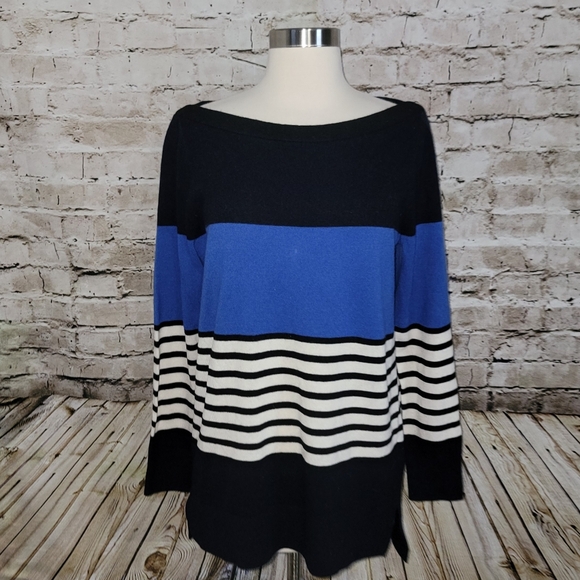 Kate Spade New York Amari Wool Blend Sweater Size M Stripe - Picture 3 of 11